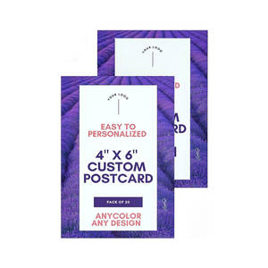 โปสการ์ดและใบปลิวที่กําหนดเองบนสต็อกการ์ดลามิเนตมันวาว 16pt - แฮนด์บิลส่วนบุคคลเพื่อการโฆษณาที่มีประสิทธิภาพ (4x6) - Product Image 1