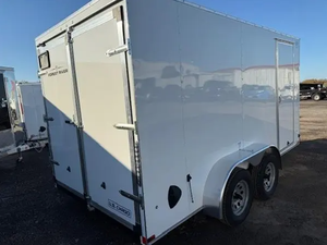 Remolque utilitario cerrado con puerta tipo granero de doble eje FOREST RIVER USECO 7X14, modelo 2026, en venta - Product Image 3
