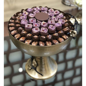 Support de bol à bonbons en argent antique fait à la main, moderne et luxueux, pour les fêtes de mariage - Product Image 2