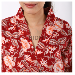 กิโมโนผ้าคอตตอน100% พิมพ์ลายบล็อกด้วยมือสิ่งทอสำหรับช่างฝีมือผ้านุ่มและระบายอากาศได้ดีอย่างยั่งยืนสำหรับแฟชั่นควิลท์ & ตกแต่งบ้าน - Product Image 6