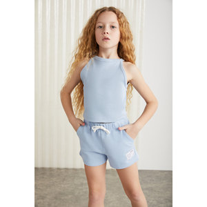 Pantalones Cortos GRIMELANGE para Niña, 100% Algodón, con Etiqueta Decorativa de Tres Hilos, por Amare - Product Image 1