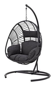 Fauteuil suspendu double en métal moderne pour jardin extérieur, balcon, chaise suspendue de loisirs pour chambre à coucher - Product Image 3