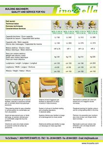 Mezcladora de Cemento Silenciosa de Uso Profesional Lino Sella Mod. Hormigonera Italiana de 250 Litros para Venta Fácil, Profesional, para 1,5 Sacos de Cemento - Product Image 4