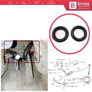 BSP4 Exhaust O Ring <b>Rubber</b> Hanger <b>Strip</b> Silencer Clamp Mounting for - Product Image 5
