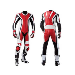 Combinaison de moto en cuir de qualité professionnelle, coupe confortable, longue, coupe-vent, imperméable et ignifuge pour l'été - Product Image 1