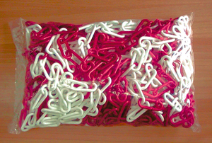 Catena Segnaletica Mt.25 Colore Bianco/Rosso Mm. 6 - Product Image 1