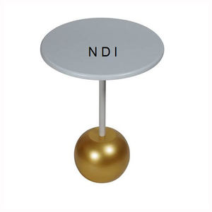 Plateau en verre avec finition nickelée brillante en acier inoxydable Table basse en aluminium Table décorative de meubles de qualité supérieure - Product Image 4