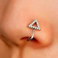 Manchette de Nez Originale sans Piercing, Anneau à Pince en Acier Chirurgical, Faux Piercing de Nez pour Femme, Bijou Corporel Tendance