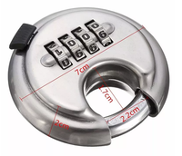 YH1808 Cadenas de verrouillage de disque rond étanche en acier inoxydable à 4 chiffres
