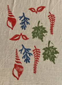 Timbres d'impression en bois sculptés à la main |   Timbres à motifs de feuilles et de plantes - Product Image 5