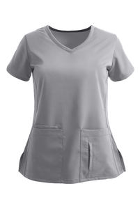 Fournisseurs de gommage médical, uniforme d'infirmière du personnel médical de conception à col v pour hôpitaux - Product Image 5