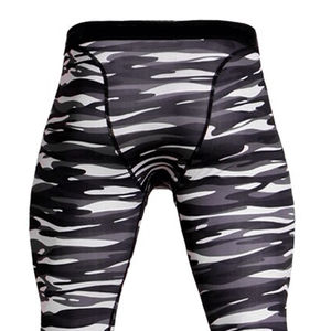 Best <b>Men's</b> Nylon Spandex Elastic Waist Yoga <b>Leggings</b> with Trending Solid Sublimation Design New Arrival Sublimation Pants - Product Image 6