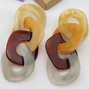 Collier en résine moderne avec ensemble de boucles d'oreilles pendantes faites à la main pour femmes, bijoux tendance, boucles d'oreilles en résine, moule pour boucles d'oreilles en résine - Product Image 2