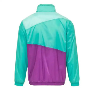 Chaqueta cortavientos para hombre con bloque de color personalizado, chaqueta impermeable de poliéster de último diseño de alta calidad y estilo callejero para hombre - Product Image 2