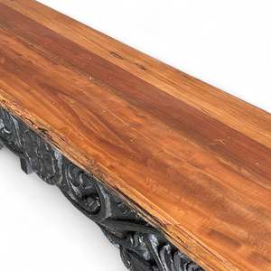 Handmade Vintage Console <b>Table</b> Luxury Traditional Carved Solid Wood <b>Mirrored</b> for Entry Villa Living Room Hotel Bedroom School - Product Image 3