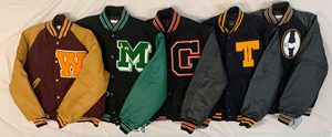Expanza Industries Custom High Quality Letterman Varsity <b>Jackets</b> for <b>Men</b> Embroidery Leather Sleeves in <b>Canvas</b> High Street Style - Product Image 6