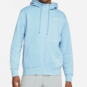 Sweats à capuche personnalisés de haute qualité avec logo, sweats à capuche à épaules tombantes pour hommes, 100% coton, surdimensionnés, respirants, sweats à capuche zippés pour femmes 2026 - Product Image 1
