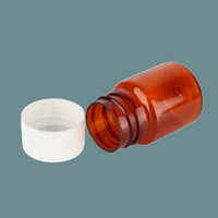 Botol Obat PET Silinder Mini 20ml Berkualitas Tinggi Laris Manis, Tutup Ulir, Bersertifikat ISO 9001, Dapat Disesuaikan, Merek Pavico