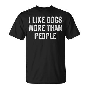 Me gustan los perros más que las personas - Camiseta promocional para amantes de los perros - Product Image 1