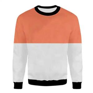 Wholesale Loose Round Neck Sweatshirts Street Wear New Fashion Unisex Sports Casual Long-Sleeve Block Color Basics Sweatshirts - Product Image 1