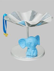 Bol décoratif argenté, élégant, fait à la main, pièce maîtresse pour la table à manger, le salon, la cuisine et l'affichage moderne de la maison - Product Image 2