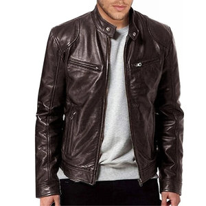 Chaqueta de cuero genuino para hombre, abrigo de estilo Vintage para pedidos a granel, chaqueta para hombre, envío DDP - Product Image 2