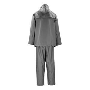 Ensemble de vêtements de pluie 2 pièces haute visibilité et respirant, veste de sécurité réfléchissante imperméable pour travaux de construction - Product Image 2