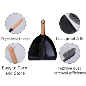 Compact Sweeping Floor <strong>Brush</strong> with Handle Mini <strong>Hand</strong> Broom and Dustpan Set for Dust Removal - Product Image 4