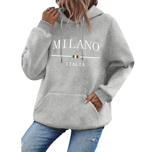 Vente en gros de pulls à capuche surdimensionnés pour femmes sweats à capuche avec logo personnalisé ensemble sweat à capuche décontracté en coton de grande taille - Product Image 3
