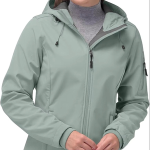 Chaqueta Softshell con Capucha para Mujer Vithas Industry, Impermeable, Transpirable, Cortavientos, Ligera, Diseñada para Senderismo y Esquí al Aire Libre - Product Image 1