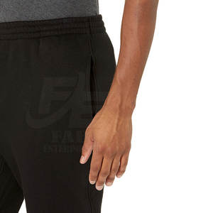 กางเกงจ็อกเกอร์ผ้าฝ้ายทรงตรงเอวกลางสำหรับผู้ชาย สวมใส่สบาย น้ำหนักเบา เหมาะสำหรับใส่ทุกวัน ลวดลายโลโก้แบบกำหนดเอง สไตล์ลำลอง - Product Image 5