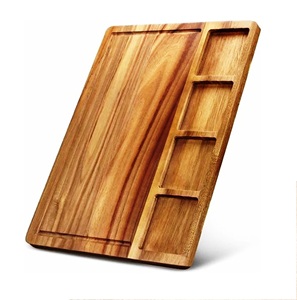 Planche à découper en bois d'acacia personnalisée de haute qualité, écologique, passe au lave-vaisselle, épaisseur 1,5 cm, outil de cuisine naturel, vente chaude - Product Image 4