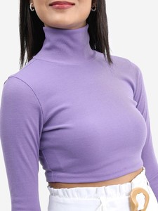 เสื้อครอปถักนิตติ้งสั้นสำหรับผู้หญิง สวมใส่สบาย - แฟชั่นใหม่ บริการ OEM พร้อมตัวเลือกปรับแต่งได้ ผ้าฝ้าย/ใยไผ่ - Product Image 4