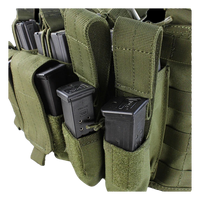 Plate-forme de poitrine compacte avec sangles réglables et système MOLLE pour l'organisation de l'équipement tactique et le transport quotidien