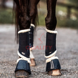 Botas impermeables de campana de caballo en cuero de PU con construcción duradera y forro de poliéster de peluche perfecto para la participación en el entrenamiento - Product Image 2