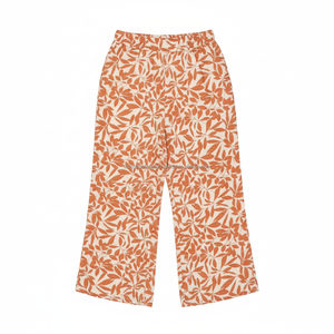 <b>Summer</b> Fashion Women's Mid Waist Floral Print Palazzo <b>Pants</b> Loose Ankle-Length Beach Spandex/Polyester Drawstring Closure - Product Image 3