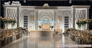 Manavarai เวทีแต่งงานสไตล์อินเดียใต้,เวทีแต่งงานสไตล์ Jharokha ดั้งเดิมเวทีแต่งงานอินเดีย - Product Image 4