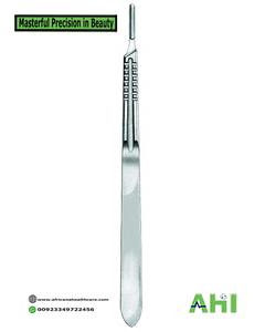 Manche de scalpel chirurgical manuel n° 3,4 7 pour la chirurgie générale, marque AHI de haute qualité, certifiée CE, ISO13485 Classe I, 1 an - Product Image 2