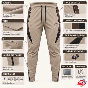 Pantalones de Entrenamiento de Fútbol Personalizados para Hombre, Ligeros, Elásticos, de Secado Rápido, con Cordón Ajustable, Cintura Media, para Verano - Product Image 5