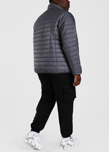 Manufacturer Custom logo polyesternylon winter plus size puffer 3XL Warm <b>Jacket</b> Winter Solid Color Cotton <b>Jacket</b> with Coat 2 - Product Image 5