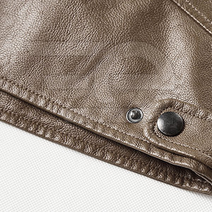 Chaqueta de Cuero para Hombre, Ropa Urbana de Moda, Prenda Exterior de Invierno, Ropa de Cuero Duradera, Diseño Moderno - Product Image 5