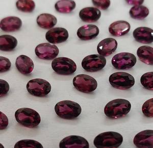 Grenat Rhodolite rose naturel coupe ovale 3x5mm grenat Rhodolite rose à facettes en vrac pierre précieuse de qualité supérieure - Product Image 5