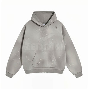Sudadera con Capucha para Mujer de Alta Calidad, Lavado Ácido, Invierno, Algodón y Poliéster, Ligera, Transpirable, Secado Rápido, Estilo Urbano, Personalizable - Product Image 5