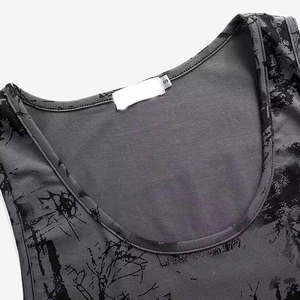 Débardeur Homme de Qualité Supérieure Imprimé Personnalisé Respirant Débardeur Streetwear Casual Manches Courtes Coupe Polyester/Coton - Product Image 4