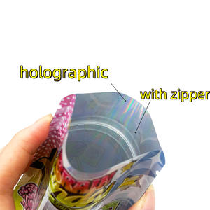 Stock Smell Proof 3.5g Mylar <b>Bag</b> With Box Set Exotic <b>Zip</b> Lock Die Cut Mylar Box and <b>Bag</b> Combo - Product Image 4