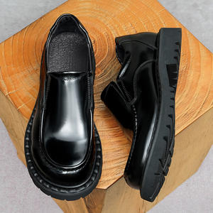 Chaussures Aurora personnalisées haut de gamme - Chaussures en cuir souple antidérapantes, chaussures en cuir décontractées rétro et élégantes, chaussures habillées décontractées pour le travail - Product Image 1