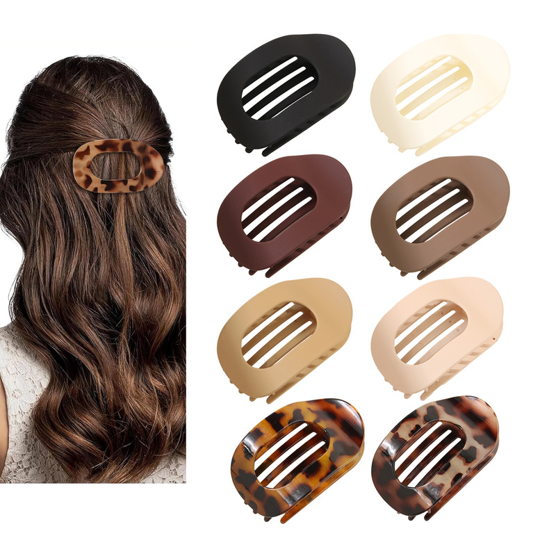 Fashion Strong Hold Flat Claw Clips