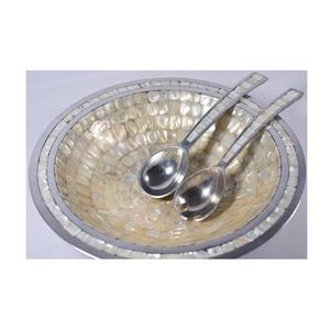 Tazón de nácar con servicio de ensalada, Juego de 2 tazones para el hogar y Hotel, fregona de lujo, tazón para servir para cocina y sobremesa - Product Image 1