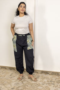 Pantalon Aladdin pour femme de taille libre Hippy Boho Yoga d'hiver écologique avec toile respirante avant plat confortable - Product Image 5