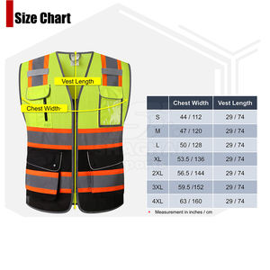 Chaleco de trabajo reflectante de alta calidad para trabajadores, precio al por mayor, chaleco de trabajo con logotipo personalizado. - Product Image 5